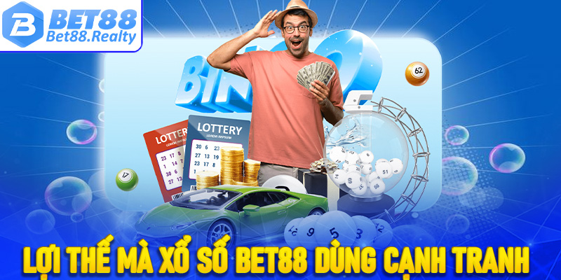 Các lợi thế mạnh sảnh đỏ đen, xổ số Bet88 dùng để cạnh tranh