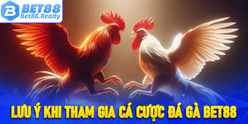Điều người chơi cần phải lưu ý khi tham gia cá cược đá gà Bet88