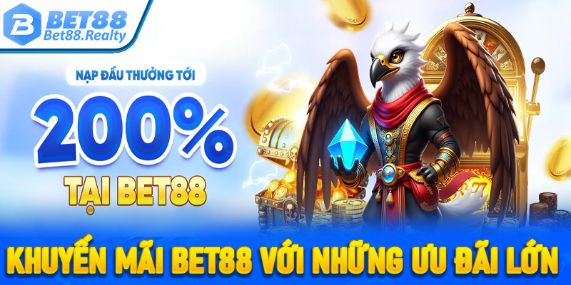 Nhiều chương trình khuyến mãi Bet88 với những ưu đãi lớn